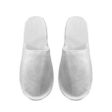 16775_Тапки закрытый мыс махра белая Эконом 16775_Тапки закрытый мыс махра белая Эконом